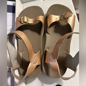 Rose gold sandals